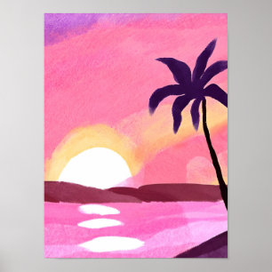Pink lagoon poster