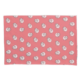 Pink lamb pillowcase