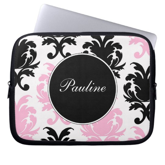 Pink Laptop Monogram Sleeves