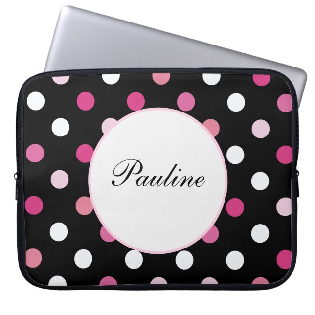 Pink Laptop Monogram Sleeves (Front)