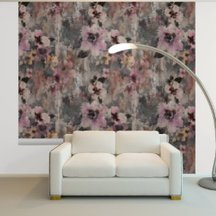 Pink Large Flower Floral  Wallpaper