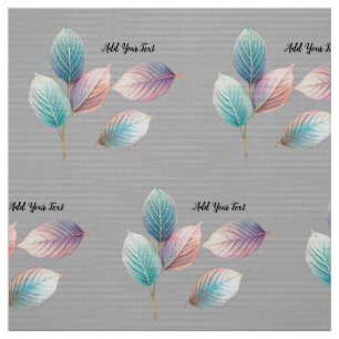 Pink Lavender Green Pastels Watercolor Wedding Fabric