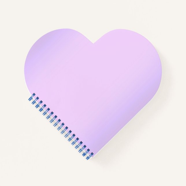 Pink Lavender Heart Notebook [Watermark] (Front)
