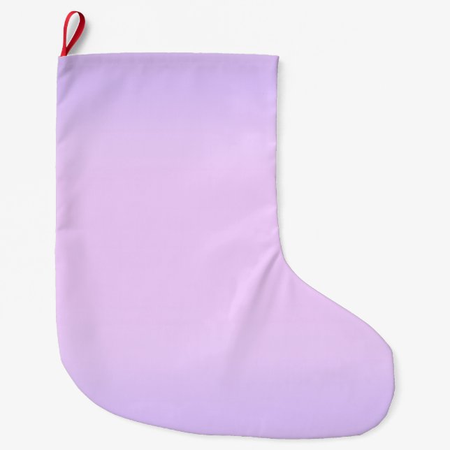 Pink Lavender Large Christmas Stocking (Front)