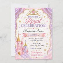 Pink Lavender Princess Invitation