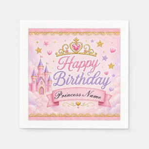 Pink Lavender Princess Napkin