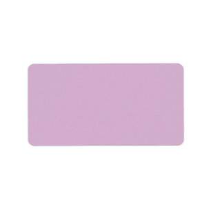 Pink Lavender Solid Colour Label