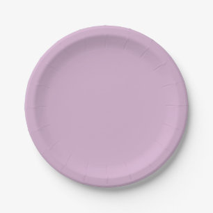 Pink Lavender Solid Colour Paper Plate