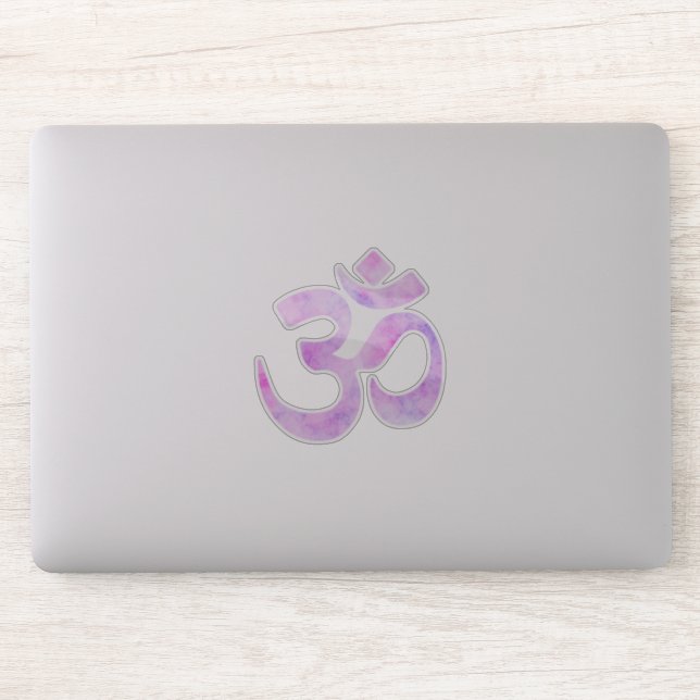 Pink Lavender Watercolor Om Symbol (Computer)