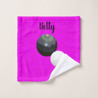 Pink Lawn Bowls Design, Add Friends Name,