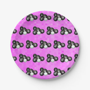 Pink Lawn Bowls, Paper Party Plates