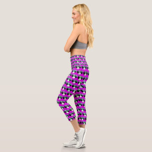 Pink Lawn Bowls Repeated Pattern, Leggings