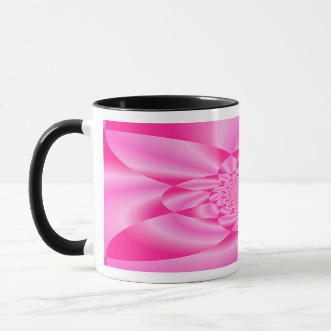 Pink Leaf Petal Mug (Left)