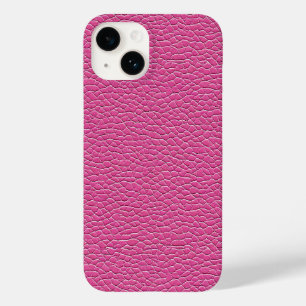 Pink leather effect pattern Case-Mate iPhone 14 case