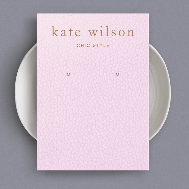 Pink Leather (image) Earring Display Card (Creator Uploaded)