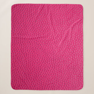 Pink leather leather texture skin sherpa blanket
