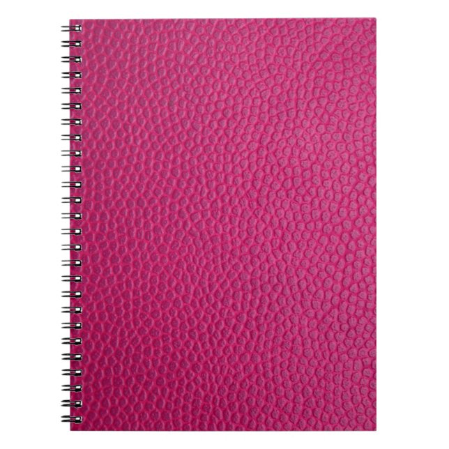 Pink leather  notebook (Front)