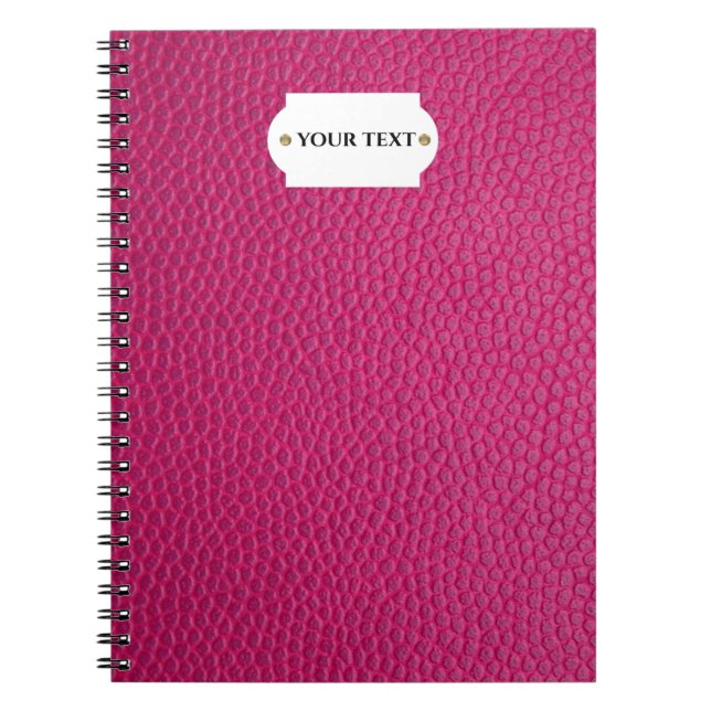 Pink leather  notebook (Front)