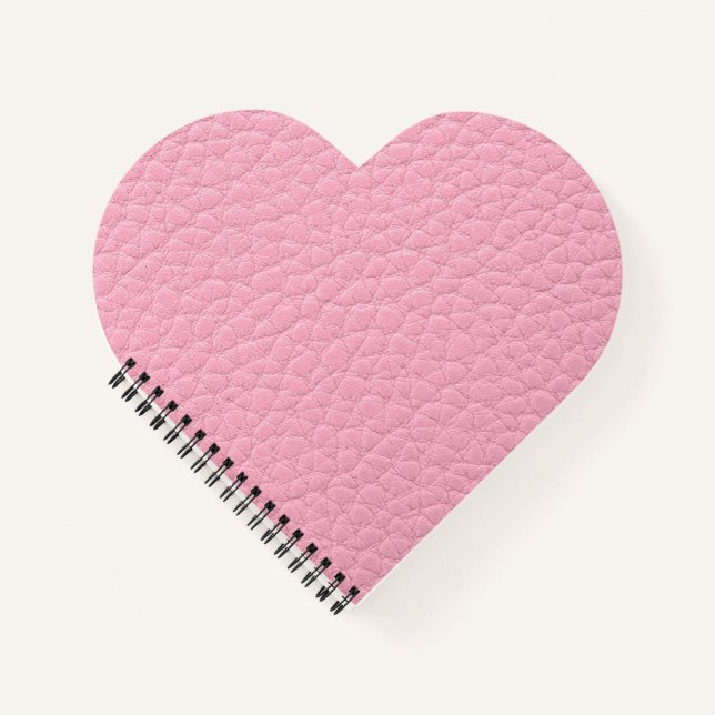 Pink leather  notebook (Front)