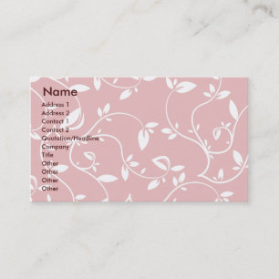 Pink Leaves - Business Card