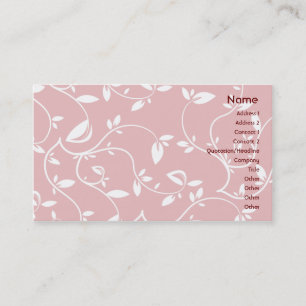 Pink Leaves - Business Card
