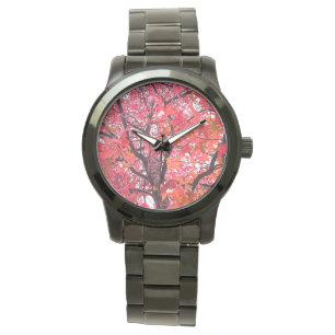 Pink leaves watch