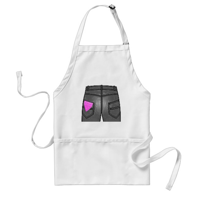 Pink Left Hanky Standard Apron (Front)