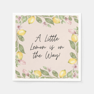 Pink Lemon Disposable Napkins