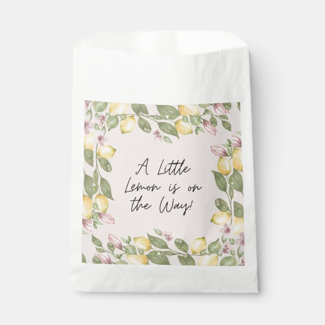 Pink Lemon Favour Bag (Front)
