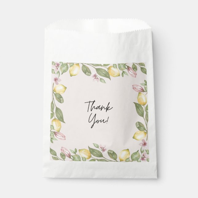 Pink Lemon Favour Bag (Front)