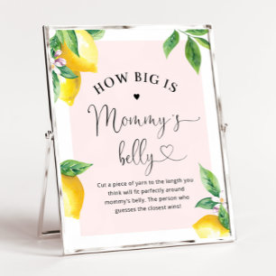 Pink lemon How big is mummy's belly Poster