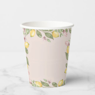 Pink Lemon Paper Cups