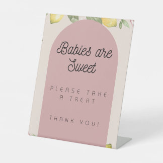 Pink Lemon Treats Table Sign