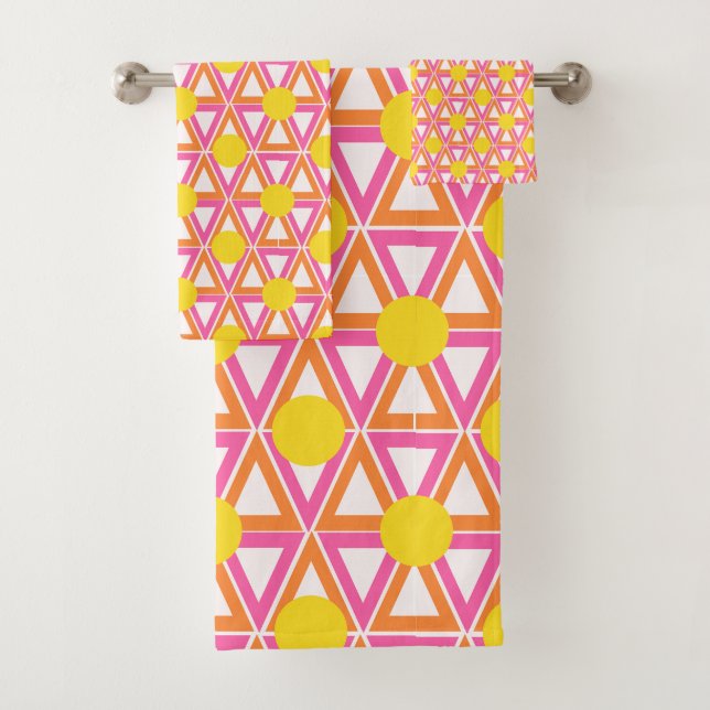 Pink Lemonade  Bath Towel Set (Insitu)