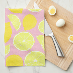 Pink Lemonade Citrus Tea Towel
