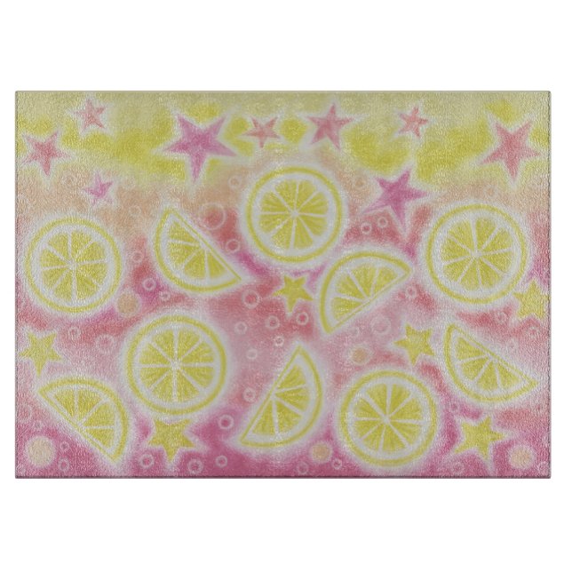 Pink Lemonade cutting board (Front)