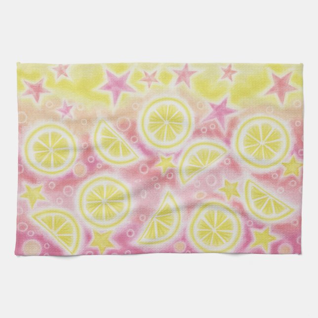 Pink Lemonade kitchen towel (Horizontal)