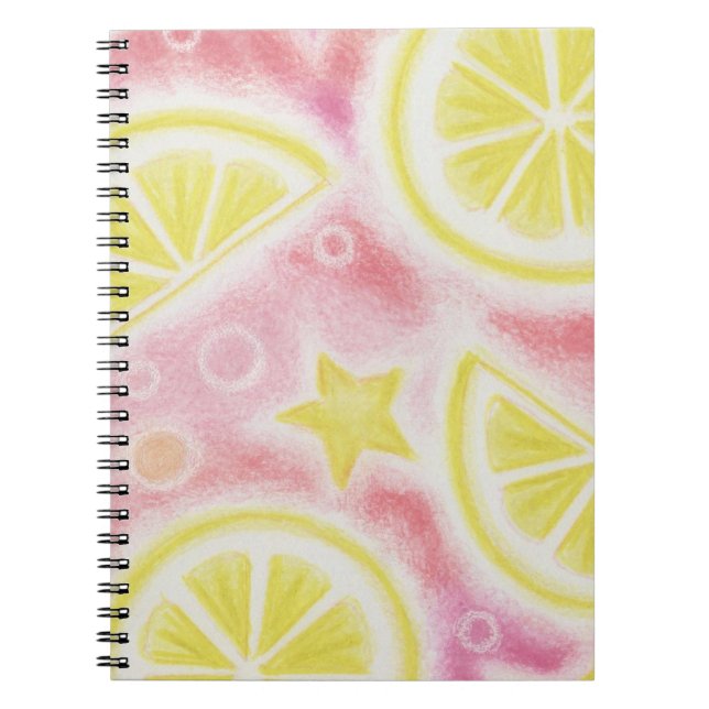 Pink Lemonade 'lemons' notebook (Front)