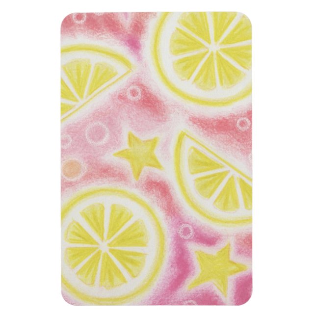Pink Lemonade 'lemons' premium magnet (Vertical)