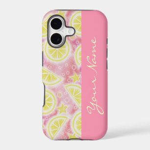 Pink Lemonade 'Name' iPhone case pink