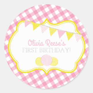 Pink Lemonade Party Sticker