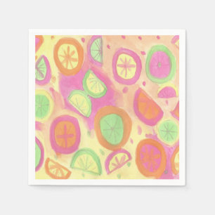 Pink Lemonade Pattern Napkin