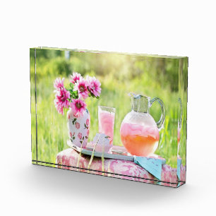 Pink lemonade picture photo block