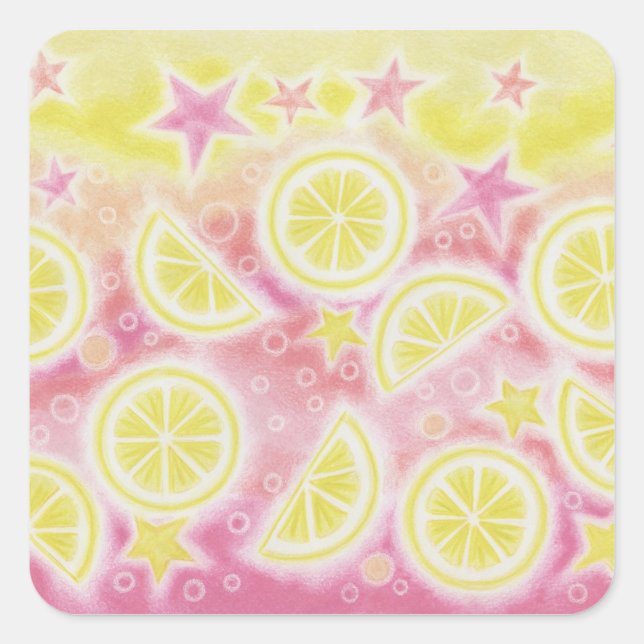 Pink Lemonade sticker square (Front)