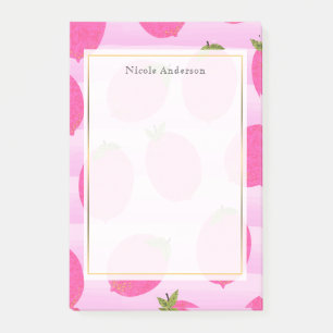 Pink Lemons Lemonade Summer Fruit  Fun Bright Post-it Notes
