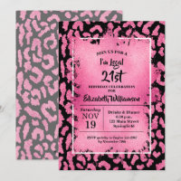 Pink Leopard 21st Birthday Party