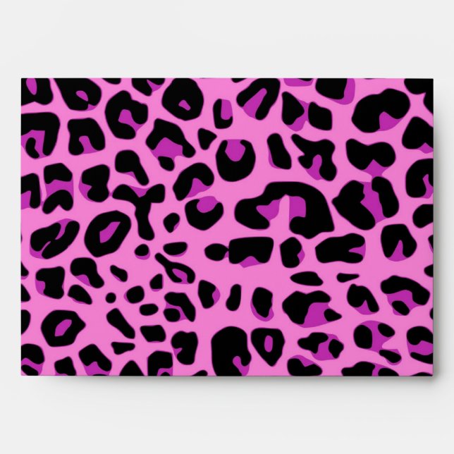 Pink Leopard A7 Envelope (Front)
