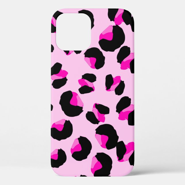 Pink leopard. Animal skin pattern. Leopard. Panthe Case-Mate iPhone Case (Back)