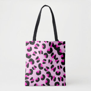 Pink leopard. Animal skin pattern. Leopard. Panthe Tote Bag