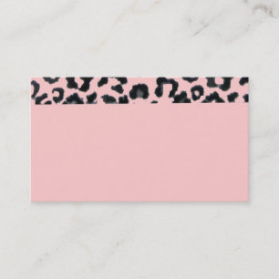 Pink Leopard Business Card